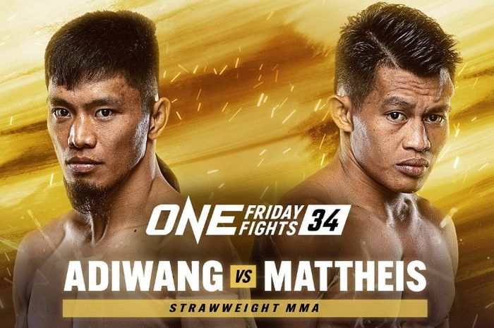 Jagoan ONE Championship asal Indonesia, Adrian Mattheis, akan menghadapi Lito Adiwang di ONE Friday Fights 34 pada 22 September 2023.
