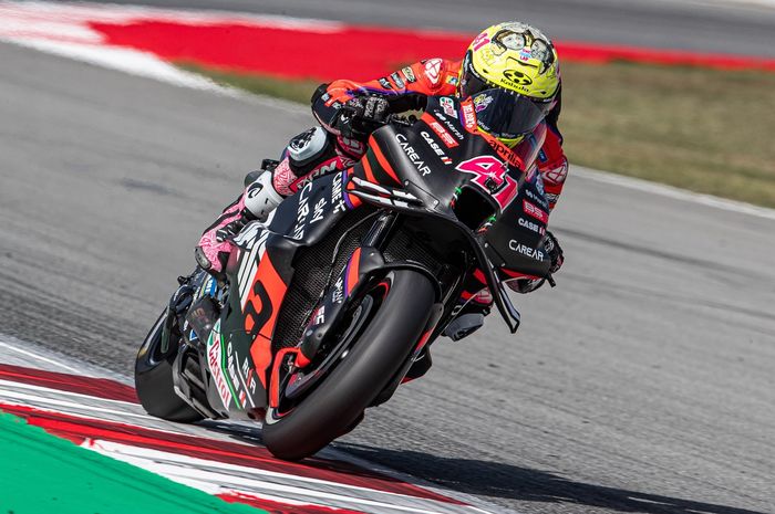 Pembalap Aprilia Racing, Aleix Espargaro sempat ngamuk di MotoGP india 2023