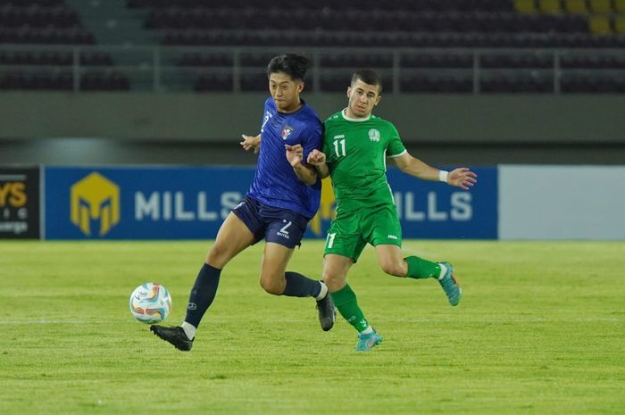 Suasana pertandingan Kualifikasi Piala Asia U-23 2024 antara timnas U-23 Taiwan vs Turkmenistan di Stadion Manahan, Surakarta, Rabu (6/9/2023).