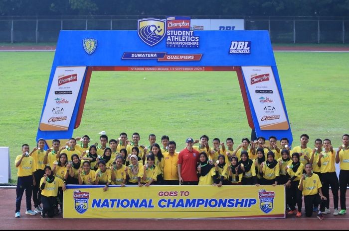 Seri pembuka kompetisi atletik pelajar terbesar di Tanah Air,  SAC Indonesia 2023 Sumatera Qualifiers tuntas digelar. 
