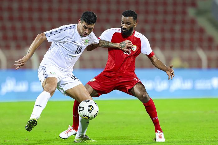Timnas Palestina kalah dari Oman dalam pertandingan uji coba.