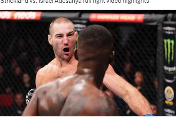 UFC dituding tak senang Sean Strickland jadi juara yang kemudian menyebabkan Israel Adesanya paling diuntungkan.