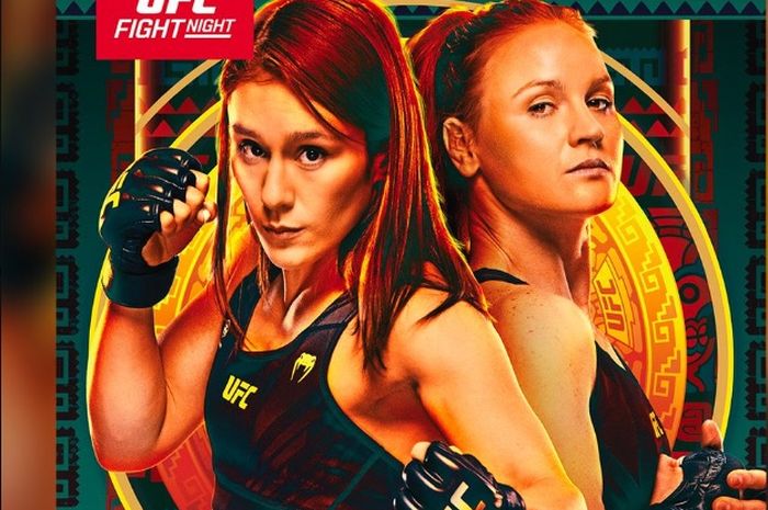 Poster ajang Noche UFC dengan laga utama Alexa Grasso vs Valentina Shevchenko jilid 2 pada 16 September 2023 di Las Vegas.