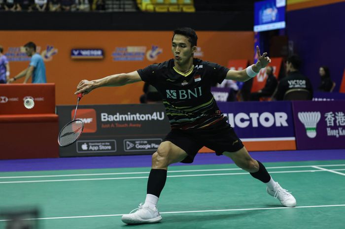 Pebulu tangkis tunggal putra Indonesia, Jonatan Christie, melaju ke final Hong Kong Open 2023