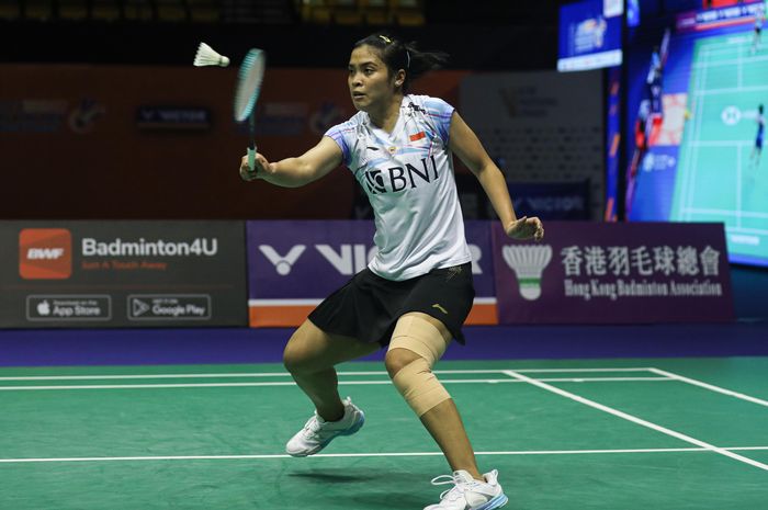 Tunggal putri Indonesia, Gregoria Mariska Tunjung belum berhasil menyumbangkan angka pada perempat final Asian Games 2022