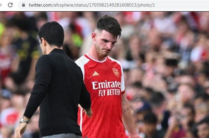 Gelandang Arsenal, Declan Rice, mengaku benci melihat klasemen setelah persaingan juara Liga Inggris musim ini makin ketat.