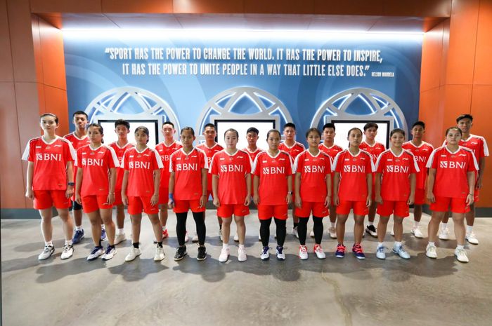 Tim bulu tangkis Indonesia yang akan mengikuti Kejuaraan Dunia Junior 2023 di  Washington, Amerika Serikat.
