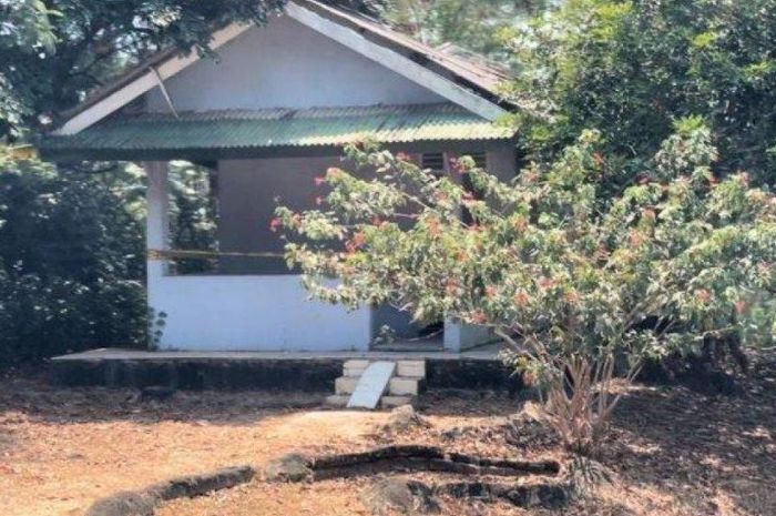 TKP ditemukannya jasad anak Parmen TNI AU