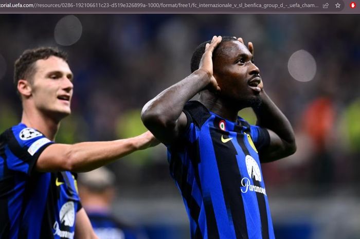 Penyerang Inter Milan, Marcus Thuram, membuat klubya bersyukur dan mudah melupakan sosok Romelu Lukaku.