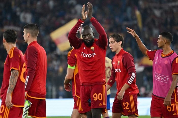 Romelu Lukaku mencetak satu gol dalam kemenangan AS Roma atas Servette pada lanjutan Liga Europa 2023-2024.