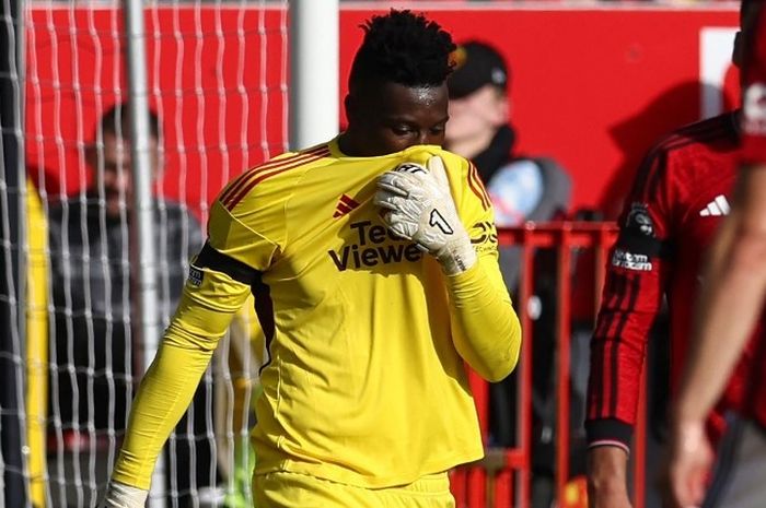 Kiper Man United, Andre Onana, catat rekor kemasukan terburuk di Liga Champions 2023-2024.