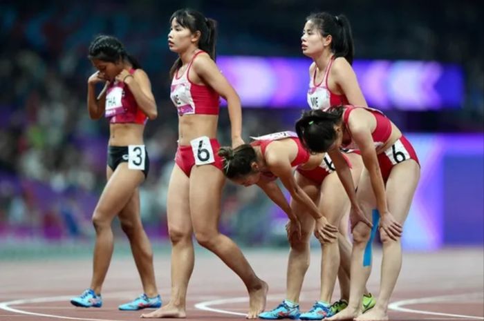 Tim estafet 4 x 400 meter putri Vietnam gagal meraih medali di Asian Games 2022, padahal baru saja merebut emas di Kejuaraan Atletik Asia 2023.