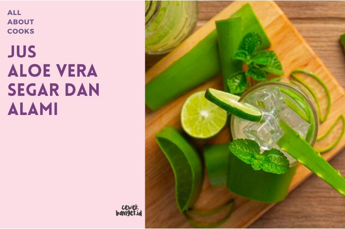 Resep Jus Aloe Vera yang Bikin Segar Saat Cuaca Panas Ekstrem - CewekBanget