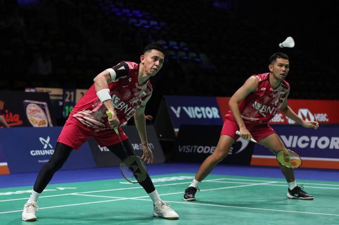 Ganda putra Indonesia, Muhammad Rian Ardianto dan Fajar Alfian, berpotensi besar mengalami penurunan peringkat usai turnamen Denmark Open 2023
