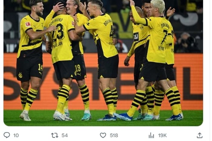 Borussia Dortmund bakal tampil menutup pekan ke-9 Bundesliga pada Minggu (29/10/2023).
