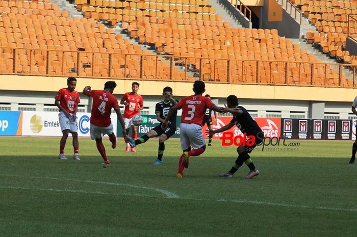 Pertandingan Malut United FC vs FC Bekasi City dalam lanjutan Liga 2, Sabtu (21/10/2023) di Stadion Wibawa Mukti, Cikarang.