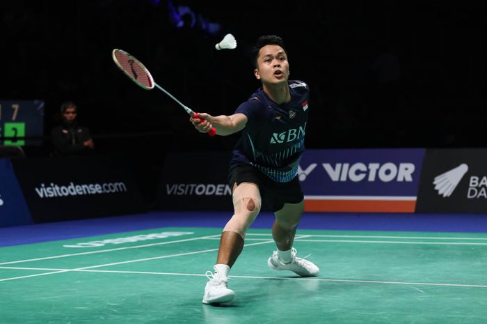 Tunggal putra Indonesia, Anthony Sinisuka Ginting gagal melaju ke semifinal Denmark Open 2023