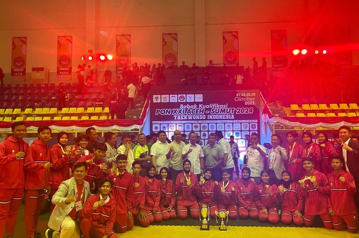 Babak Kualifikasi PON XXI Aceh-Sumatera Utara Taekwondo Indonesia.