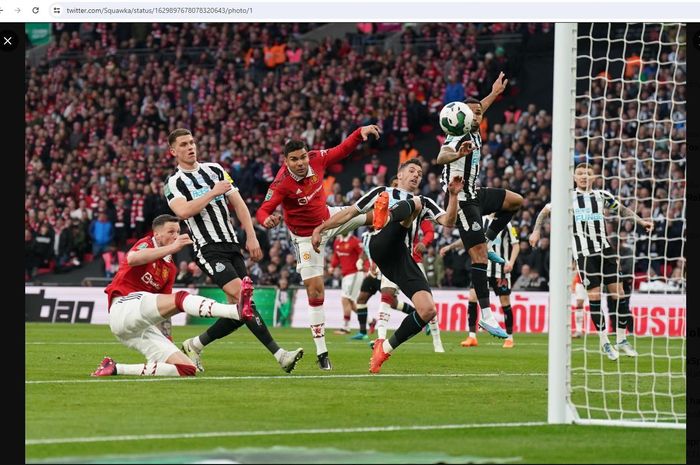 Manchester United akan bertemu kembali dengan Newcastle United dalam ajang Piala Liga Inggris pada Kamis (2/11/2023) dini hari WIB.