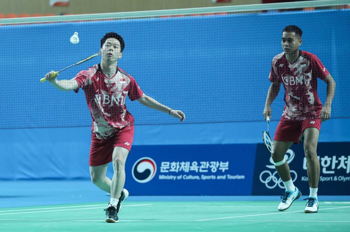 Hasil Korea Masters 2023 menampilkan hasil minor Kevin Sanjaya Sukamuljo/Rahmat Hidayat atas mimpi buruk Fajar Alfian/Muhammad Rian Ardianto.