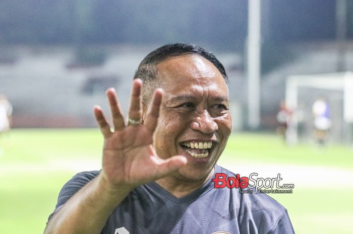 Wakil Ketua Umum PSSI, Zainudin Amali, saat ditemui di Stadion 10 November, Surabaya, Jawa Timur, Kamis (9/11/2023).