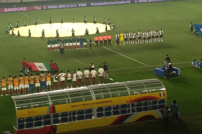Pertandingan antara Meksiko versus Jerman di Grup F Piala Dunia U-17 2023, Minggu (12/11/2023) di Stadion Si Jalak Harupat, Bandung.