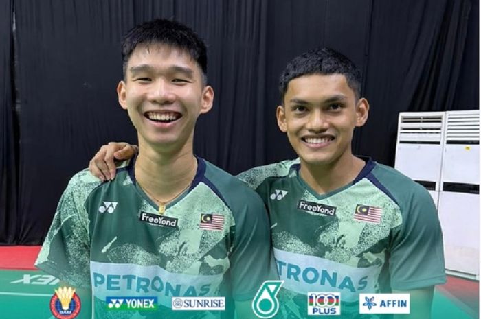 Duo ganda putra Malaysia, Choong Hong Jian/Haikal Nazri yang menangi Syed Modi International 2023