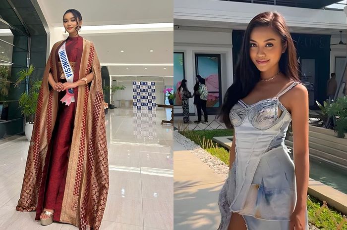 Regina Pingkan dalam balutan busana kasual