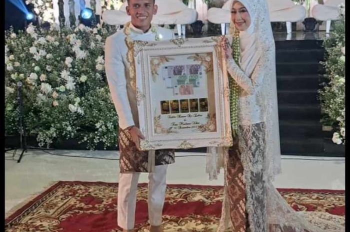 Pemain timnas Indonesia, Egy Maulana Vikri, resmi menikah dengan Adiba Khanza