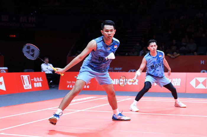 Ganda putra Indonesia, Fajar Alfian/Muhammad Rian Ardianto menuai hasil buruk di semifinal BWF World Tour FInals 2023