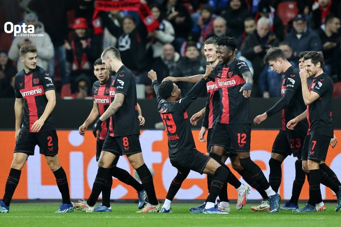 Bayer Leverkusen memastikan rekor sempurna pada fase grup Liga Europa musim 2023-2024.