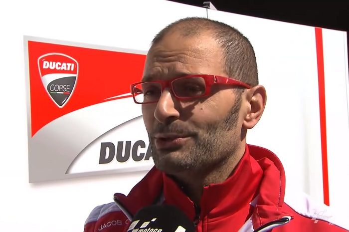 Potret mantan Vehicle Perfomance Engineer Ducati Corse, Massimo Bartolini, pada 2016. Bartolini mengundurkan diri dari Ducati untuk bergabung bersama Yamaha. 