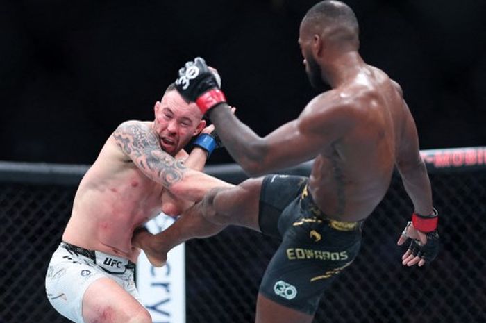 Colby Covington kalah dari Leon Edwards di UFC 296, Minggu (17/12/2023) WIB di Las Vegas.