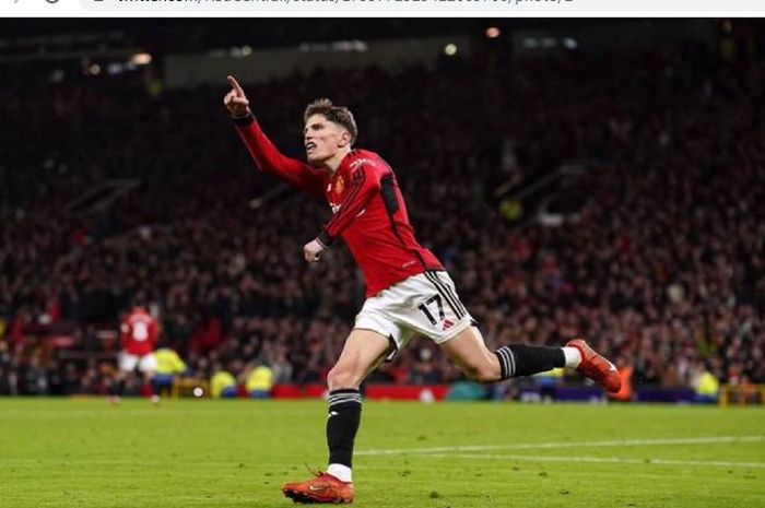 Man United Vs Aston Villa - Berkat Ukiran Brace, Alejandro Garnacho Lewati Rekor Pemain Terbaik Dunia 2001 garnacho11jpg 20231227103836