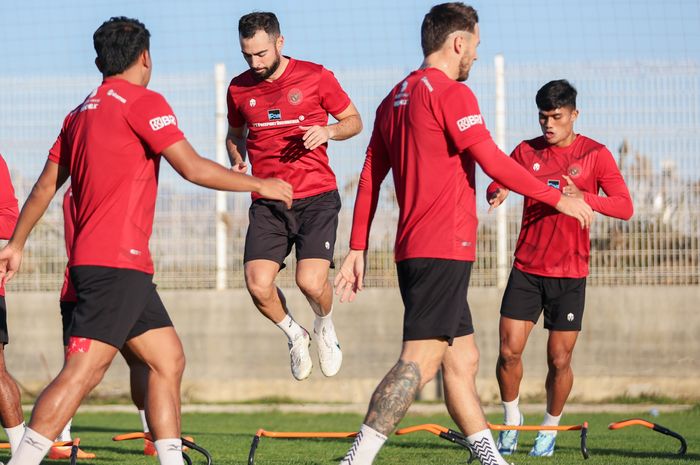 Sejumlah pemain Timnas Indonesia tengah melakukan latihan di Turki.