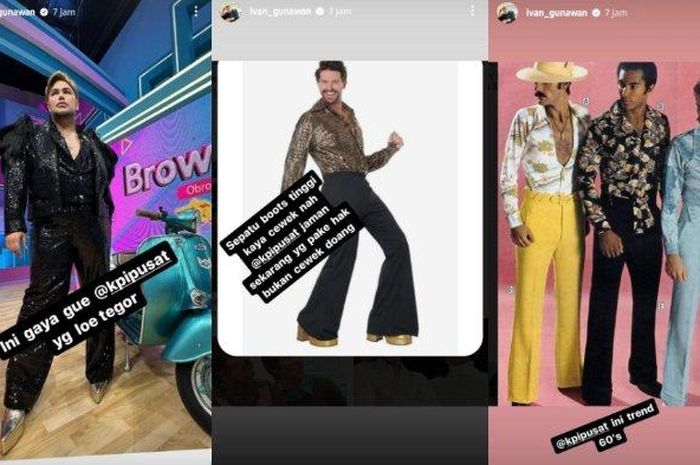 Penampilan Ivan Gunawan yang ditegur KPI.