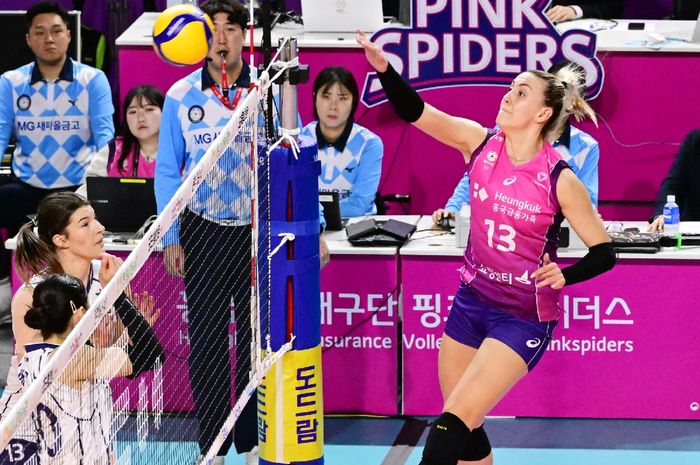 Pevoli putri asal tim Korea Selatan Incheon Heungkuk Life Pink Spiders, Jelena Mladenovic