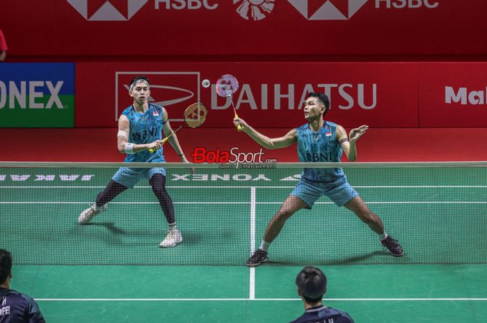 Termasuk Fajar Alfian/Muhammad Rian Ardianto, dua ganda putra Indonesia bertemu wakil Taiwan di babak pertama All England Open 2024.