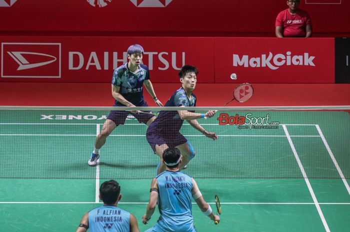 Ganda putra Taiwan, Lee Jhe-Huei/Yang Po-Hsuan jadi satu-satunya non unggulan yang selamat dari pertandingan berat lawan sosok gacoan di perempat final Kejuaraan Asia 2024.