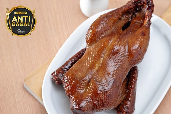 Hidangan bebek panggang madu.