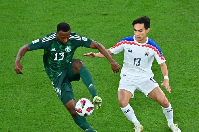 Arab vs Thailand pada laga Grup F Piala Asia 2023 Qatar di Education City Stadium, Al Rayyan, Kamis (25/1/2024).