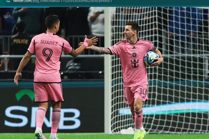 Luis Suarez dan Lionel Messi menjadi duet baru di lini depan Inter Miami. Namun, The Herons masih belum bisa meraih kemenangan usai kalah 3-4 dari Al Hilal.