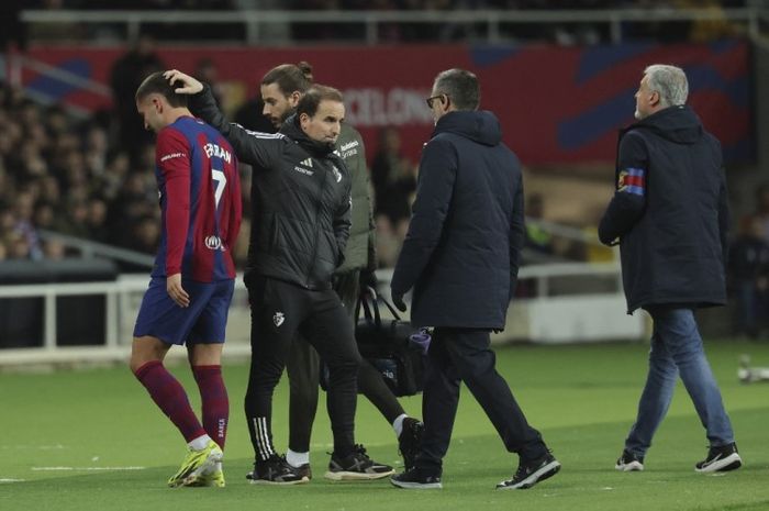 Ferran Torres mengalami cedera ketika Barcelona mengalahkan Osasuna pada lanjutan Liga Spanyol 2023-2024.