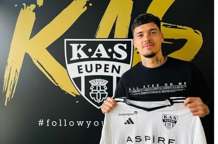 Bek kiri Timnas Indonesia, Shayne Pattynama, resmi bergabung dengan klub Liga Belgia KAS Eupen.