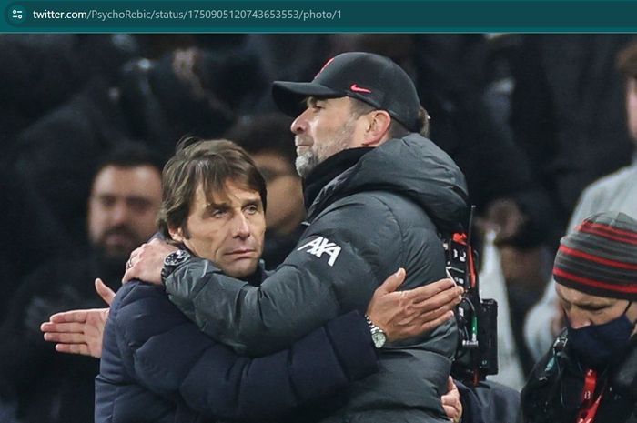 Antonio Conte diyakini bakal menjadi pengganti yang sempurna untuk Juergen Klopp di Liverpool.