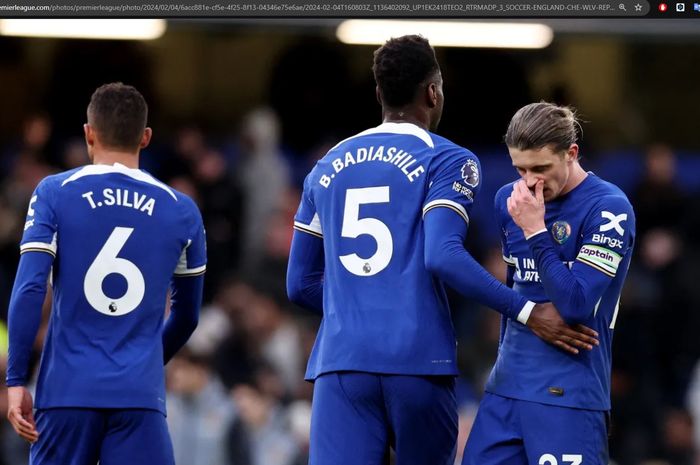 Chelsea menelan kekalahan lagi saat menjamu Wolverhampton Wanderers pada matchweek 23 Liga Inggris 2023-2024 di Stadion Stamford Bridge, Minggu (4/2/2024).