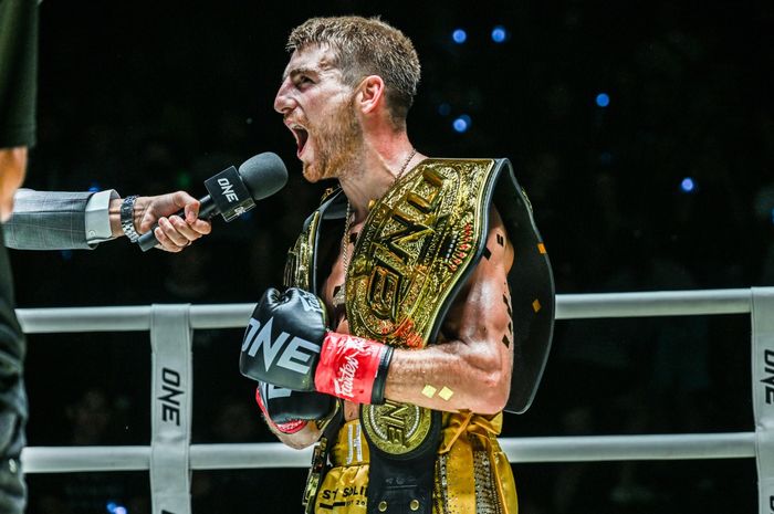 Juara kelas bantam Muay Thai dan kickboxing ONE Championship, Jonathan Haggerty.