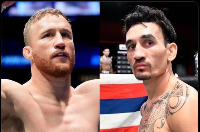 Ada tiga hal yang dinilai bakal membuat musuh terakhir Khabib Nurmagomedov, Justin Gaethje (kiri) merana di duel lawan Max Holloway (kanan) pada UFC 300.