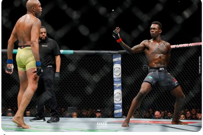 Duel Israel Adesanya melawan Anderson Silva yang menandai peralihan generasi juara kelas menengah UFC terjadi pada 10 Februari 2019.  