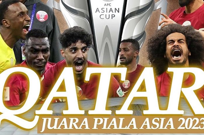 Qatar menjadi juara Piala Asia 2023 dengan cerita yang hampir mirip dengan Argentina di final Piala Dunia 2022. 